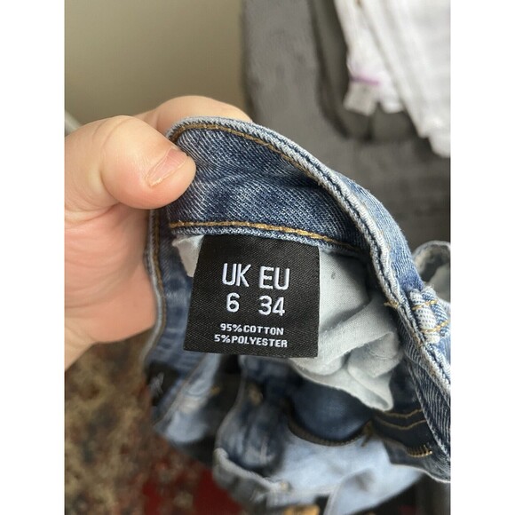 Nasty Gal High Rise Straight Leg Jeans UK Size 6 - Picture 9 of 10